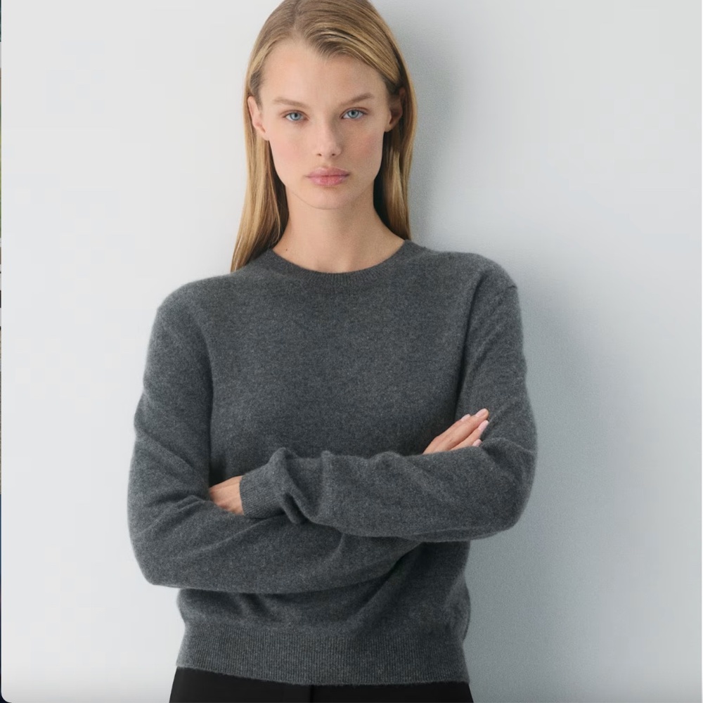 BRAEMAR 100% Pure CASHMERE Sweater / Dark Gray / Size XL
